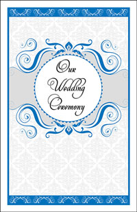 Wedding Program Cover Template 13B - Graphic 4